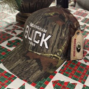 Mossy Oak Buck Camo Hat with Mesh Back